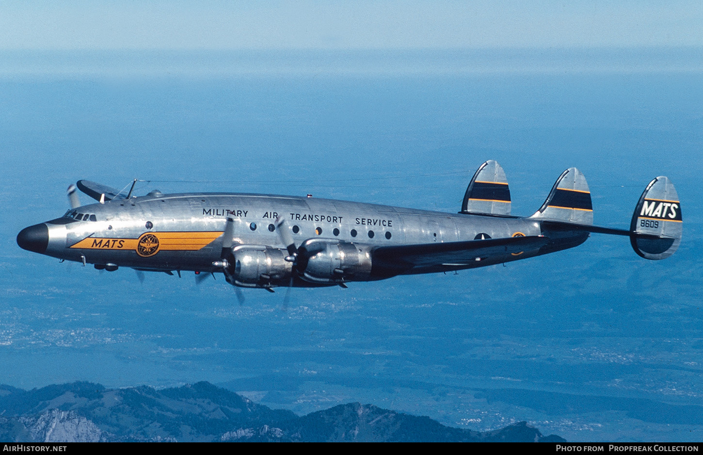 Aircraft Photo of N494TW / 8609 | Lockheed C-121A Constellation | USA - Air Force | AirHistory.net #829803