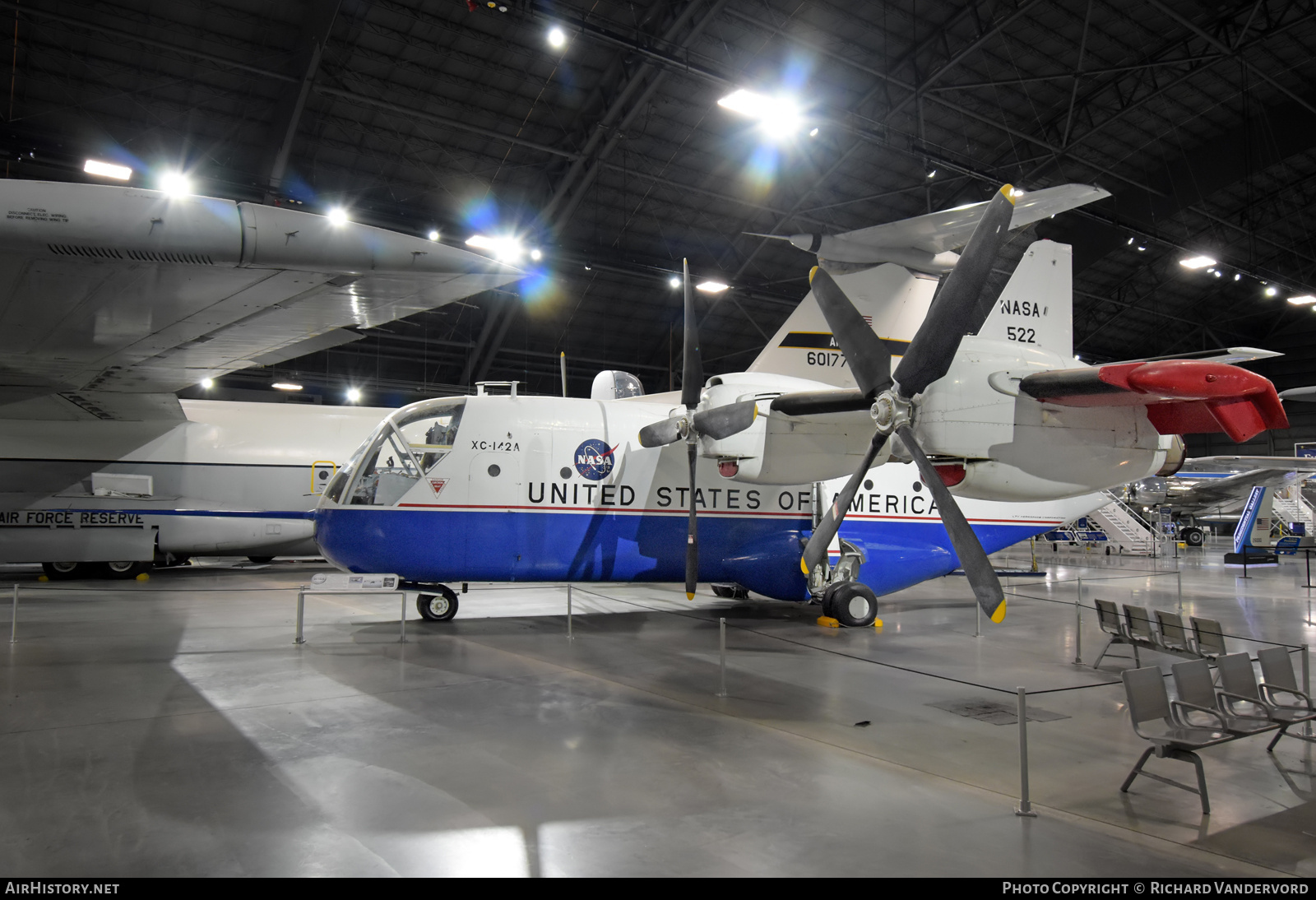 Aircraft Photo of NASA 522 | Vought/Hiller/Ryan XC-142A | NASA - National Aeronautics and Space Administration | AirHistory.net #829836