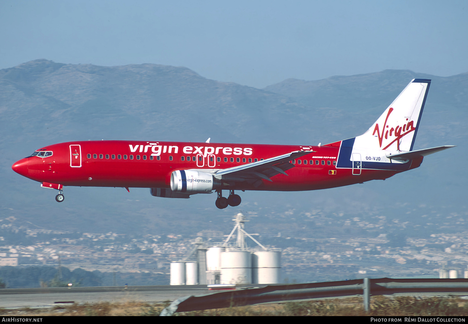 Aircraft Photo of OO-VJO | Boeing 737-4Y0 | Virgin Express | AirHistory.net #829867