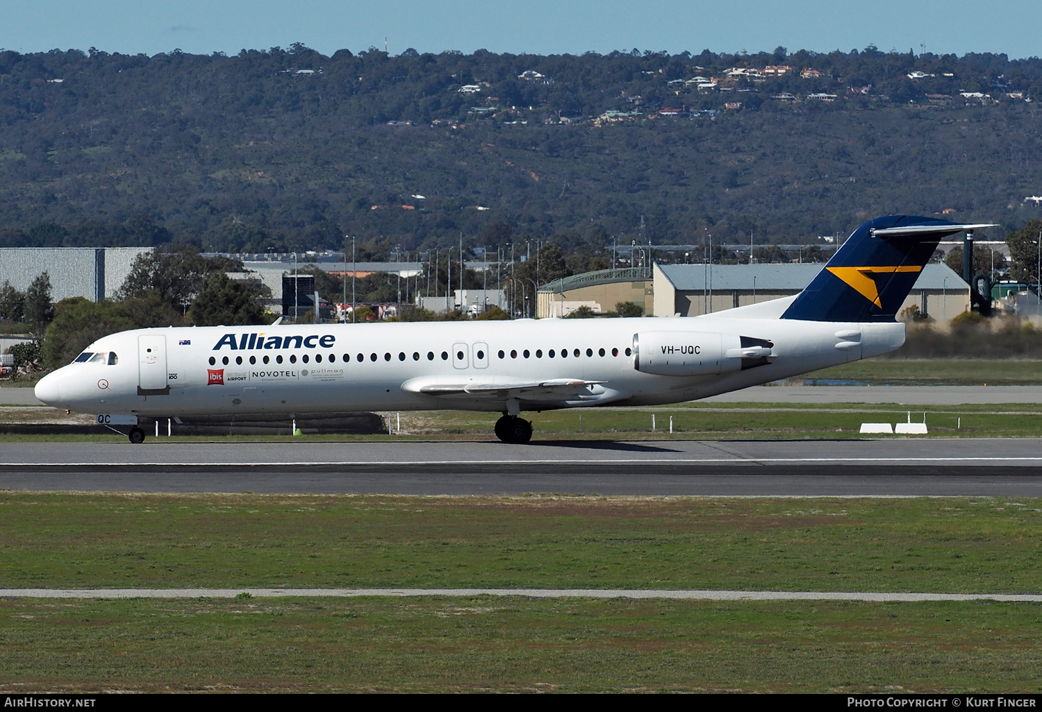 Aircraft Photo of VH-UQC | Fokker 100 (F28-0100) | Alliance Airlines | AirHistory.net #829917
