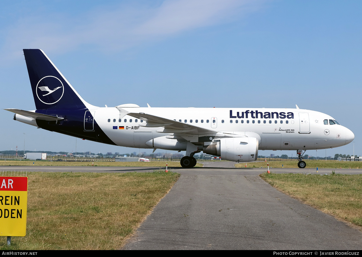 Aircraft Photo of D-AIBF | Airbus A319-112 | Lufthansa | AirHistory.net #830021
