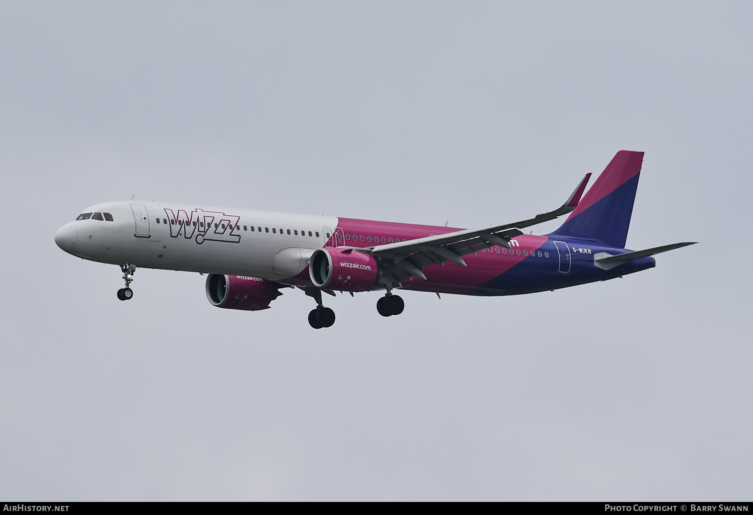 Aircraft Photo of G-WUKN | Airbus A321-271NX | Wizz Air | AirHistory.net #830022