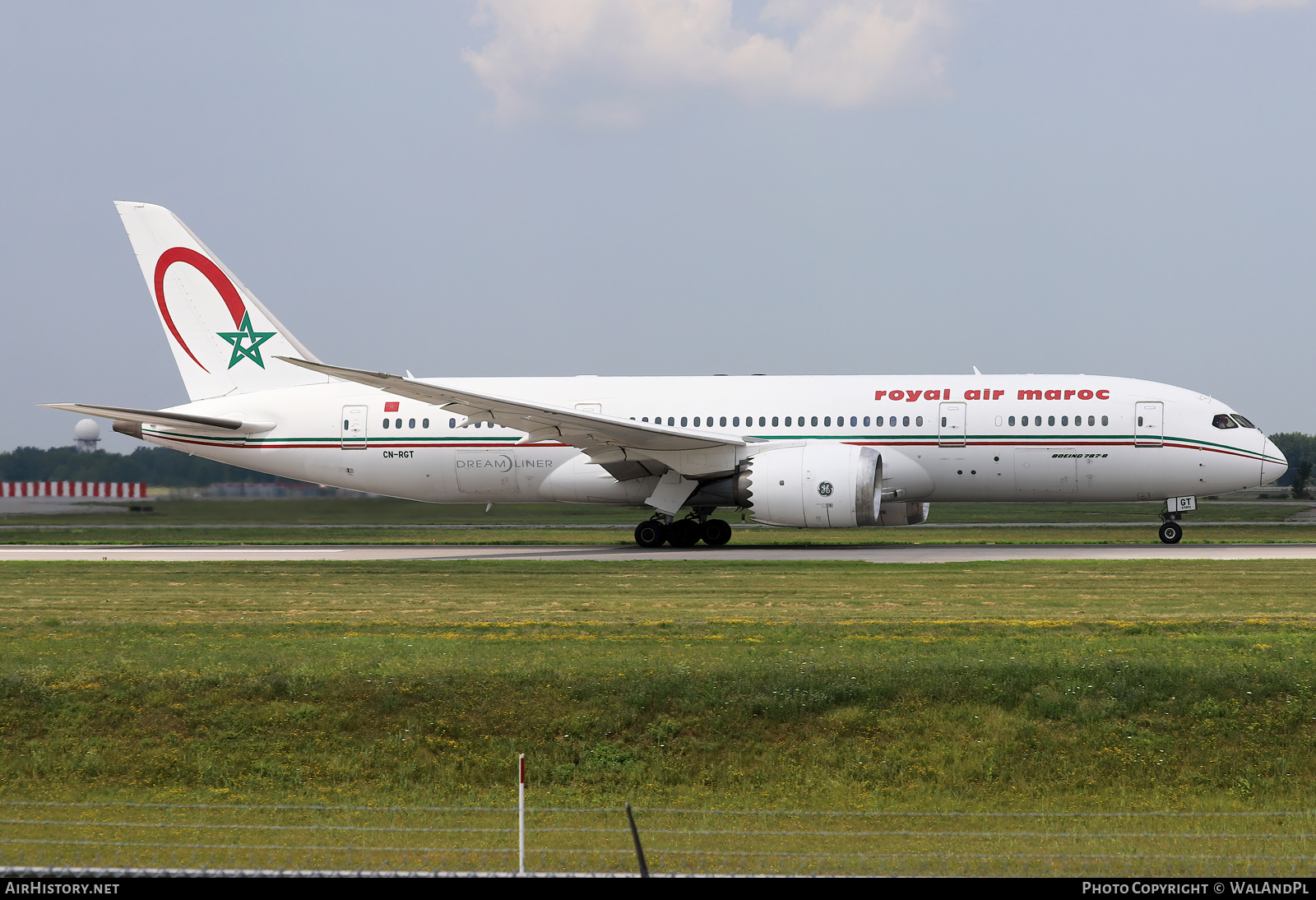 Aircraft Photo of CN-RGT | Boeing 787-8 Dreamliner | Royal Air Maroc - RAM | AirHistory.net #830027