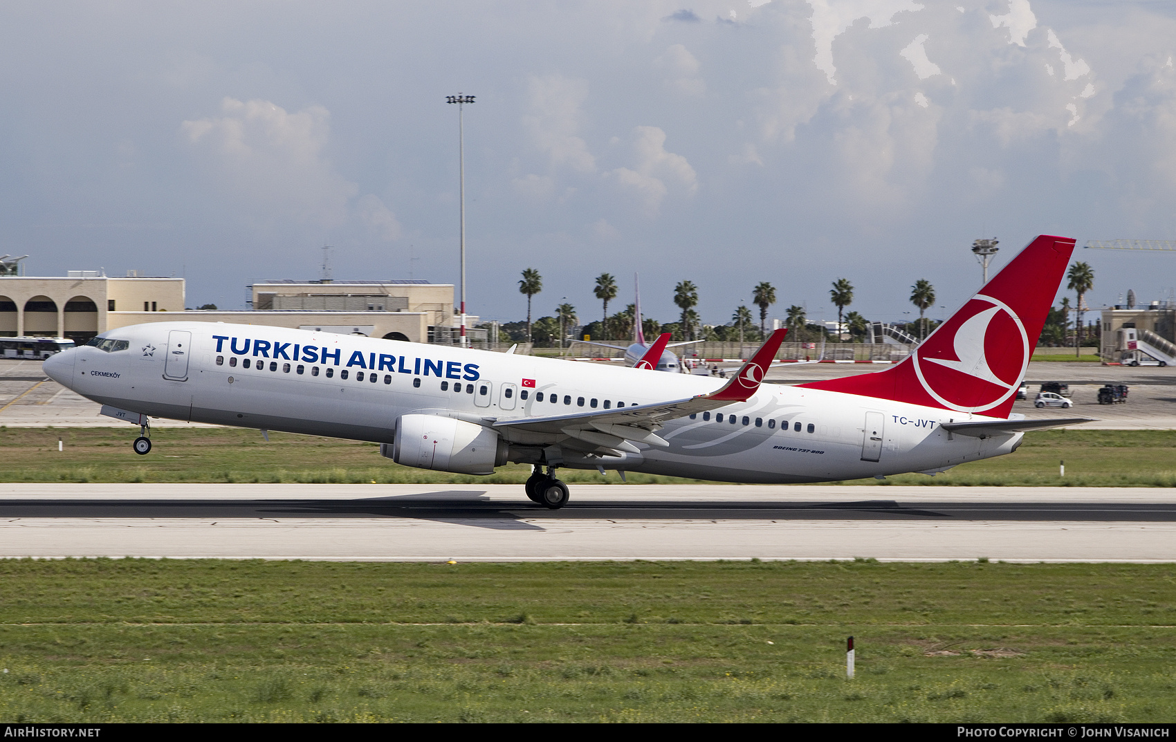 Aircraft Photo of TC-JVT | Boeing 737-8F2 | Turkish Airlines | AirHistory.net #830035