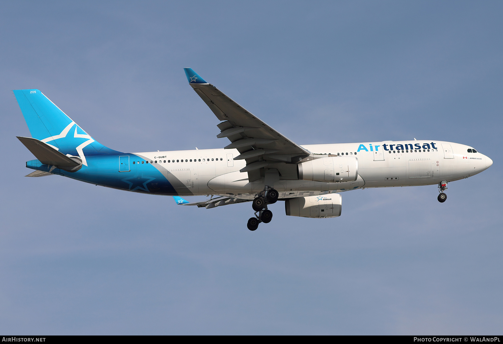 Aircraft Photo of C-GUBT | Airbus A330-243 | Air Transat | AirHistory.net #830086