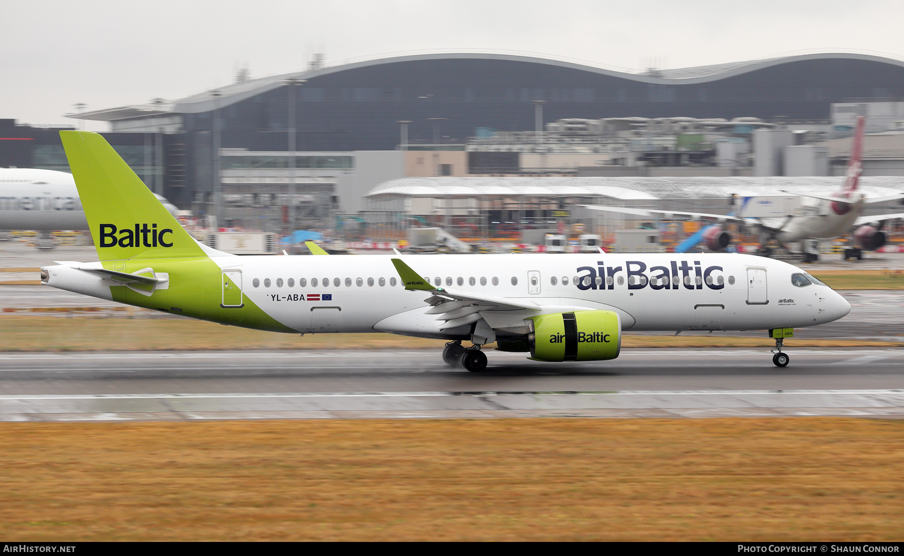 Aircraft Photo of YL-ABA | Airbus A220-371 (BD-500-1A11) | AirBaltic | AirHistory.net #830098