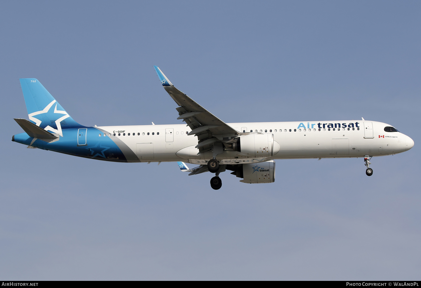 Aircraft Photo of C-GOIF | Airbus A321-271NX | Air Transat | AirHistory.net #830100
