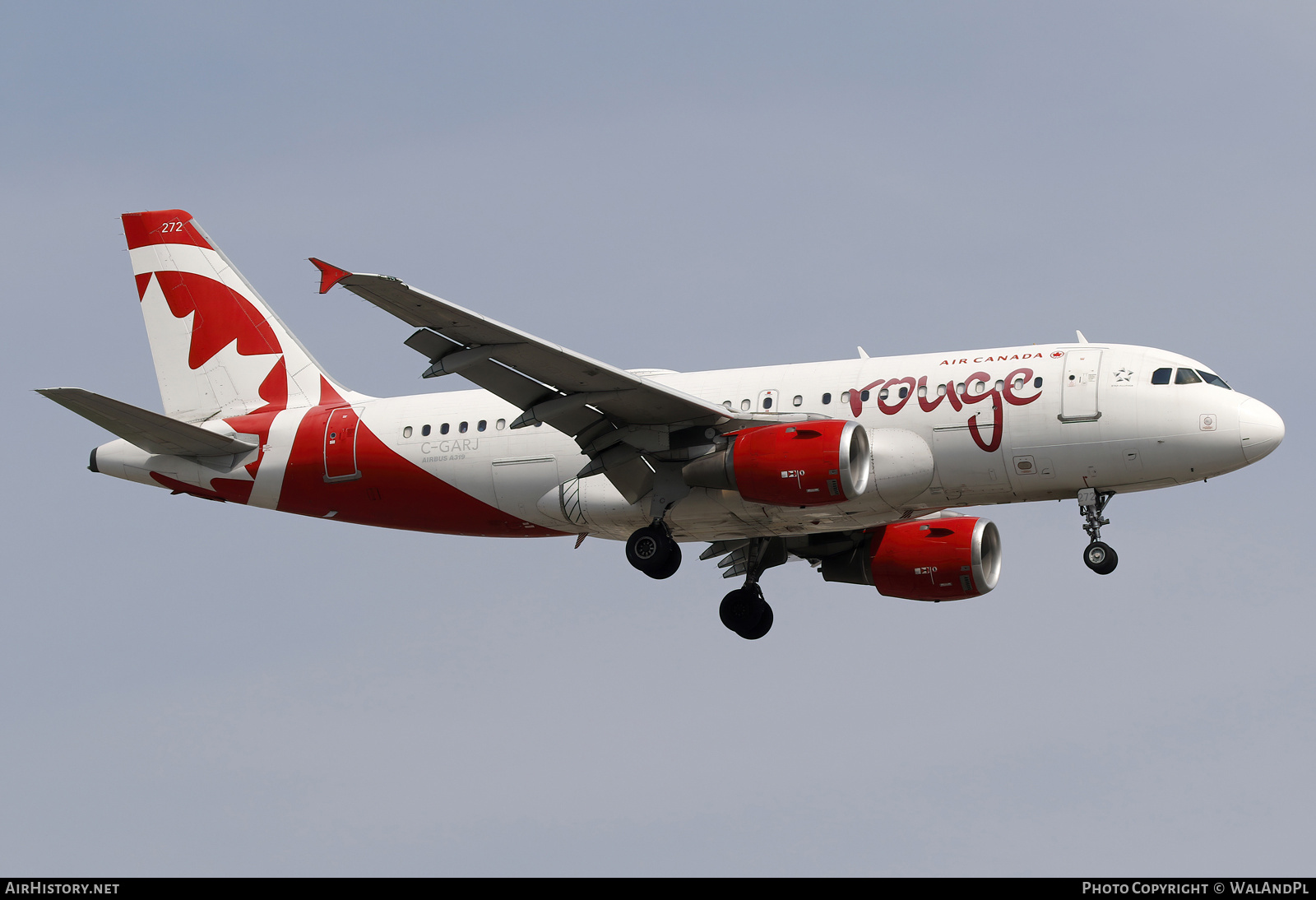 Aircraft Photo of C-GARJ | Airbus A319-114 | Air Canada Rouge | AirHistory.net #830108