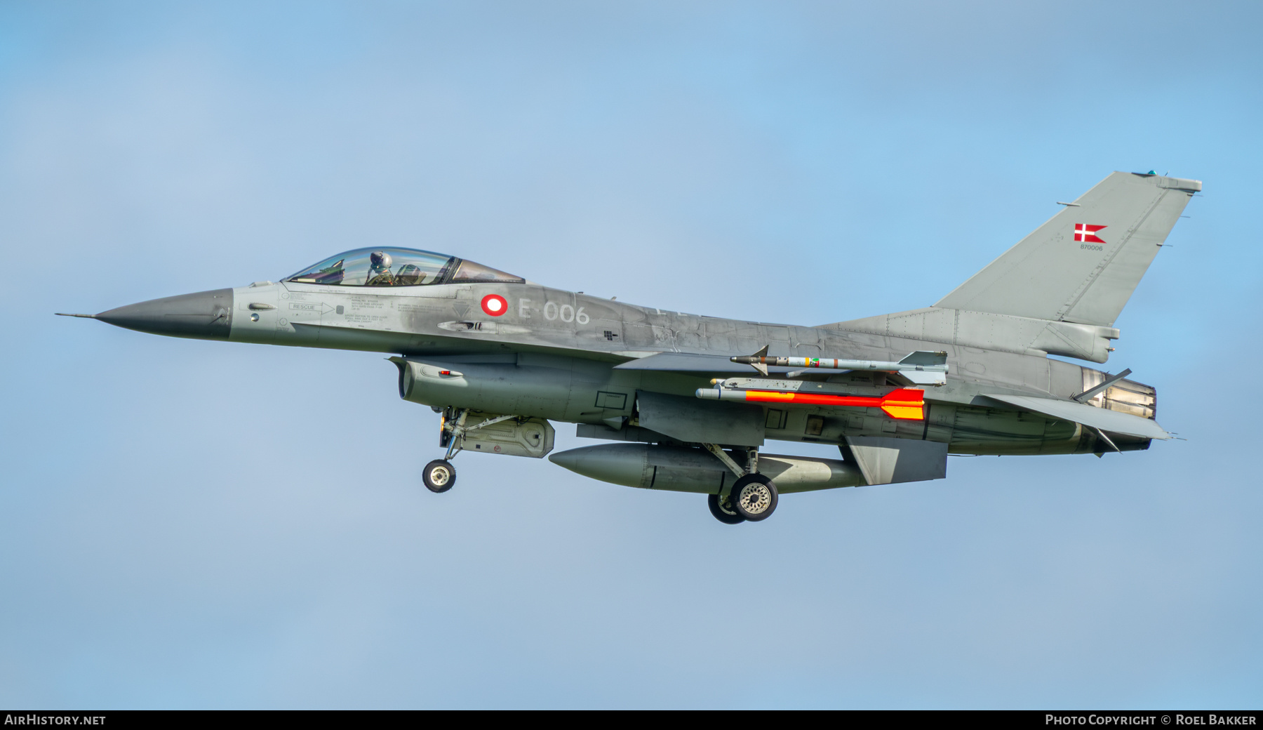 Aircraft Photo of E-006 | General Dynamics F-16AM Fighting Falcon | Denmark - Air Force | AirHistory.net #830133