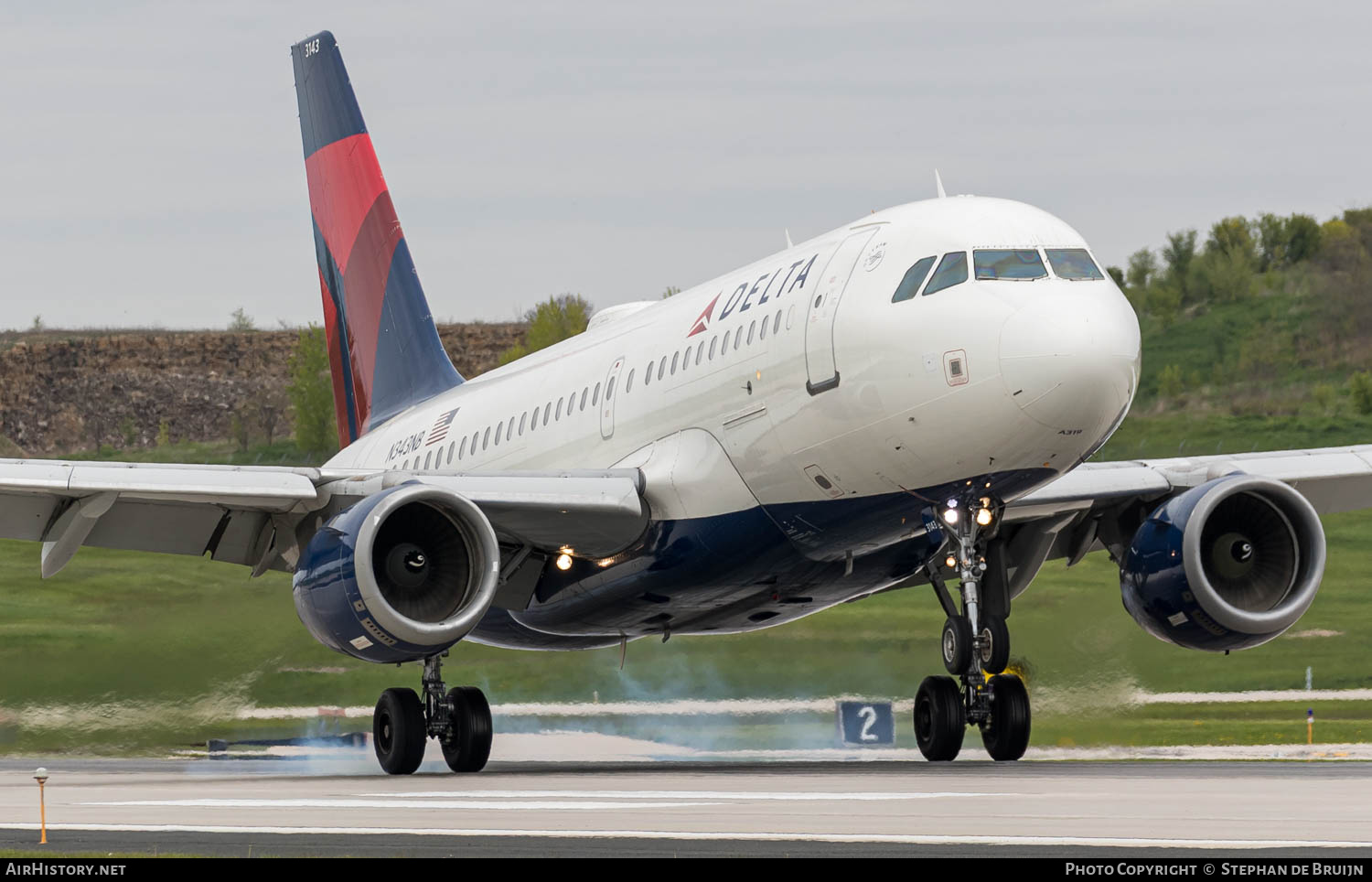 Aircraft Photo of N343NB | Airbus A319-114 | Delta Air Lines | AirHistory.net #830159