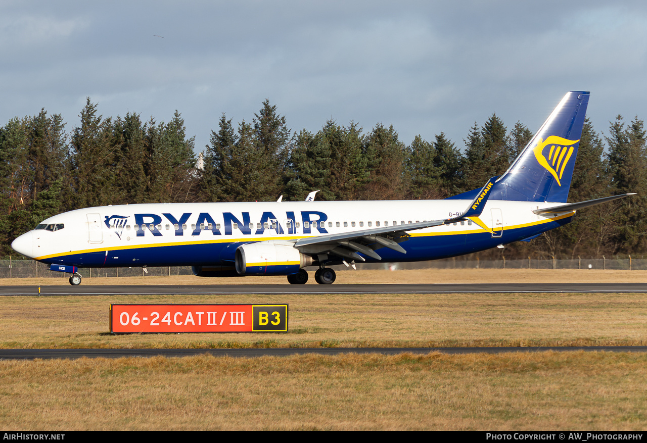 Aircraft Photo of G-RUKD | Boeing 737-8AS | Ryanair | AirHistory.net #830161