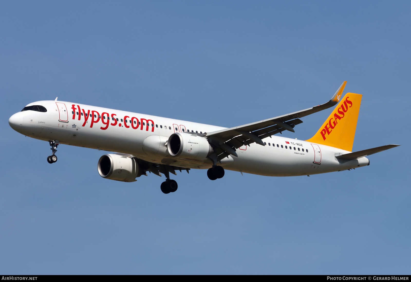 Aircraft Photo of TC-RDZ | Airbus A321-251NX | Pegasus Airlines | AirHistory.net #830165