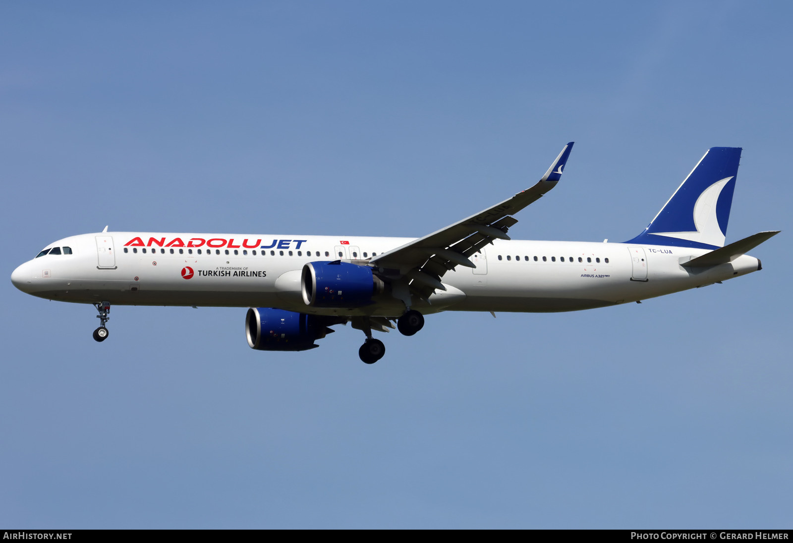 Aircraft Photo of TC-LUA | Airbus A321-271NX | AnadoluJet | AirHistory.net #830171