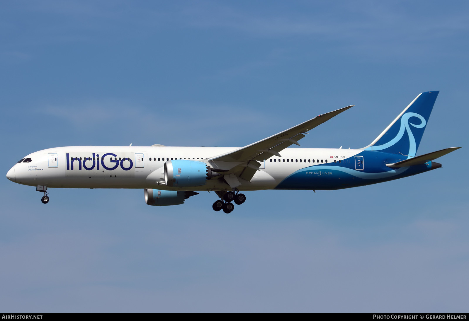 Aircraft Photo of LN-FNC | Boeing 787-9 Dreamliner | IndiGo | AirHistory.net #830175