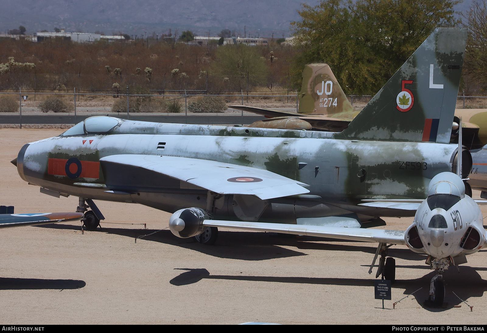 Aircraft Photo of ZF593 | English Electric Lightning F53 | UK - Air Force | AirHistory.net #830223
