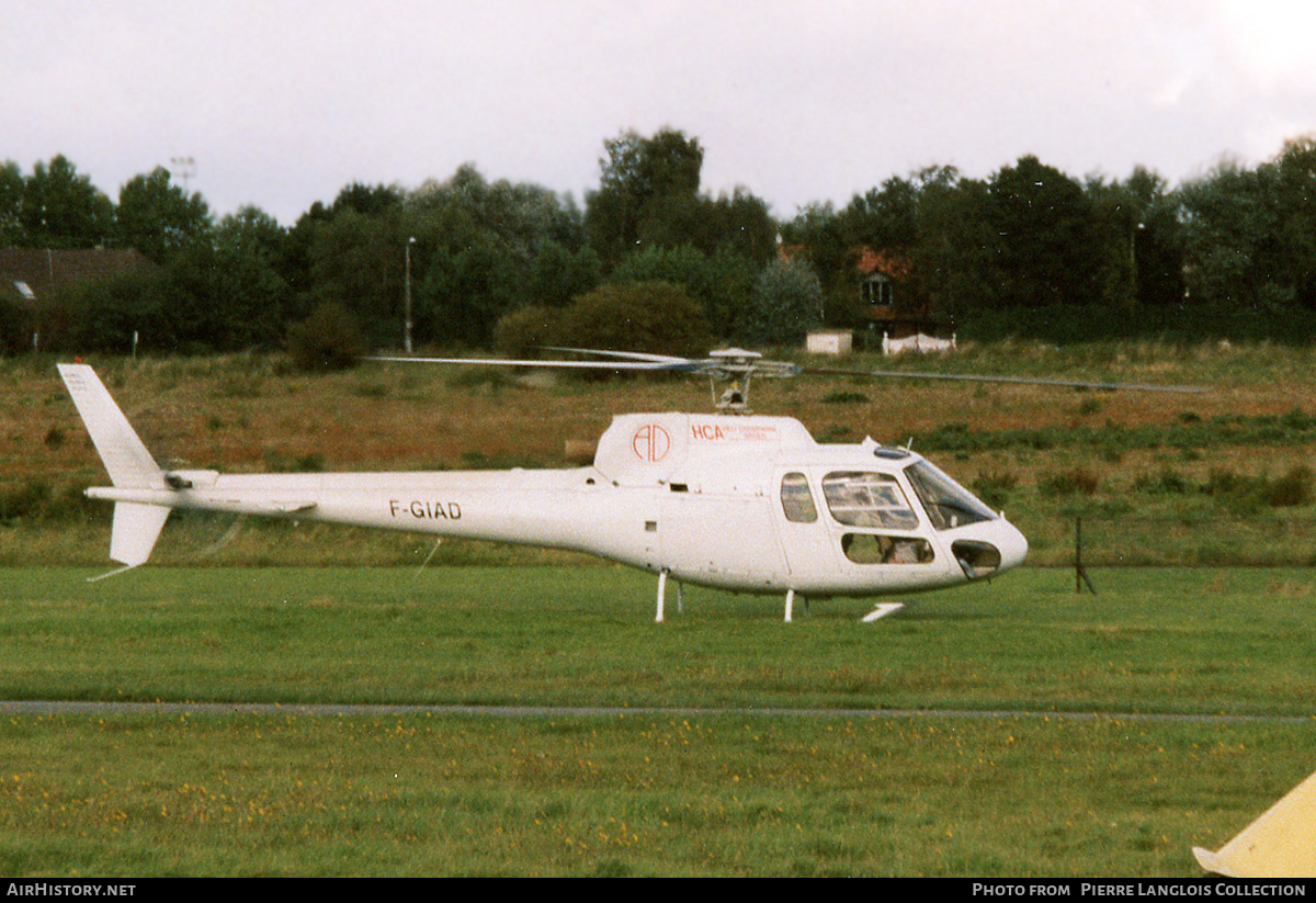 Aircraft Photo of F-GIAD | Aerospatiale AS-350B Ecureuil | HCAT Helicopters | AirHistory.net #830258