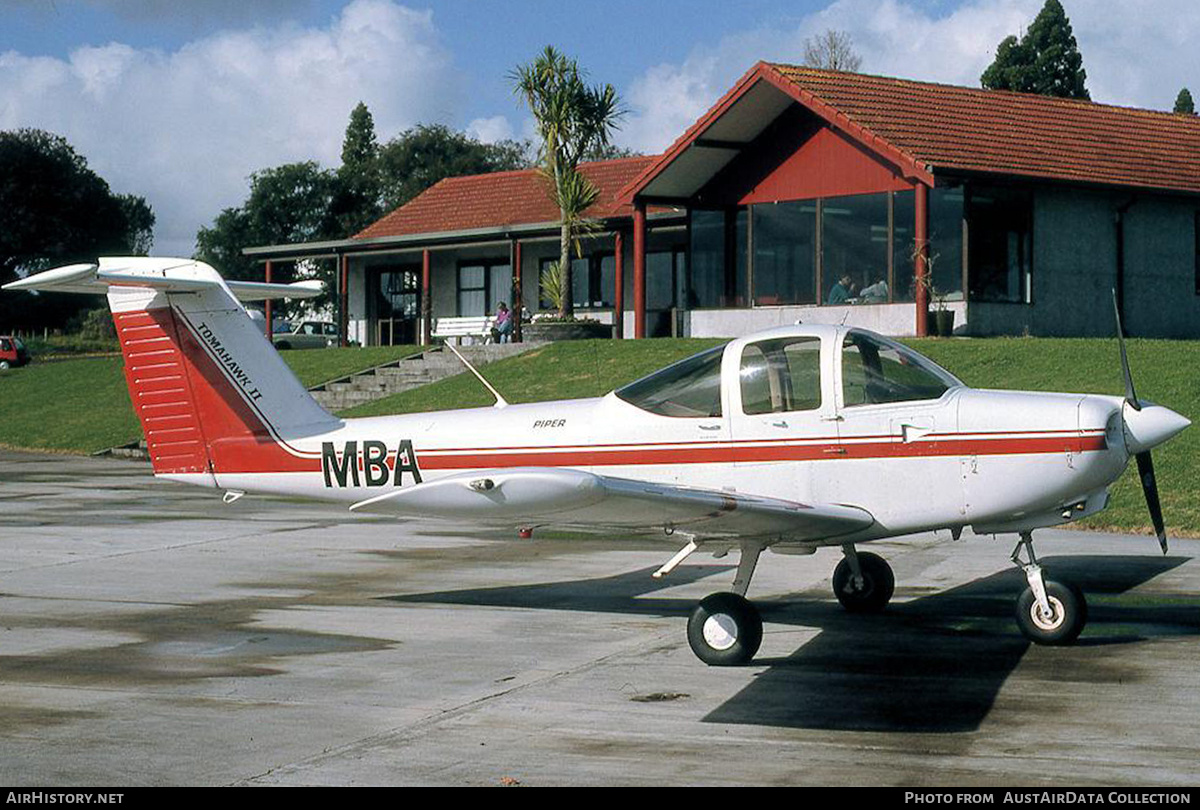 Aircraft Photo of ZK-MBA / MBA | Piper PA-38-112 Tomahawk II | AirHistory.net #830277