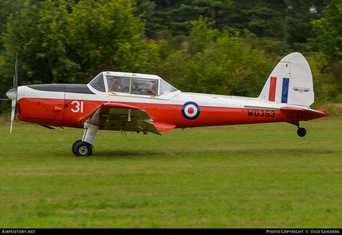 Aircraft Photo of OO-RAR / WD353 | De Havilland DHC-1 Chipmunk Mk22 | UK - Air Force | AirHistory.net #830308