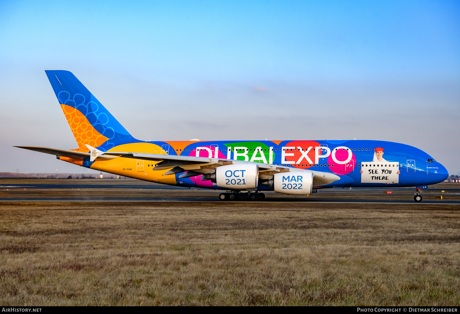 Aircraft Photo of A6-EEW | Airbus A380-861 | Emirates | AirHistory.net #830320