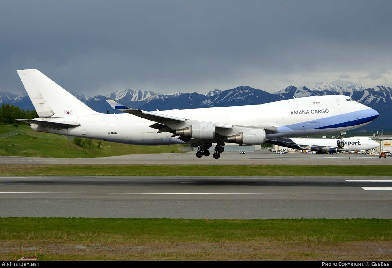 Aircraft Photo of HL7646 | Boeing 747-409F/SCD | Asiana Airlines Cargo | AirHistory.net #830325