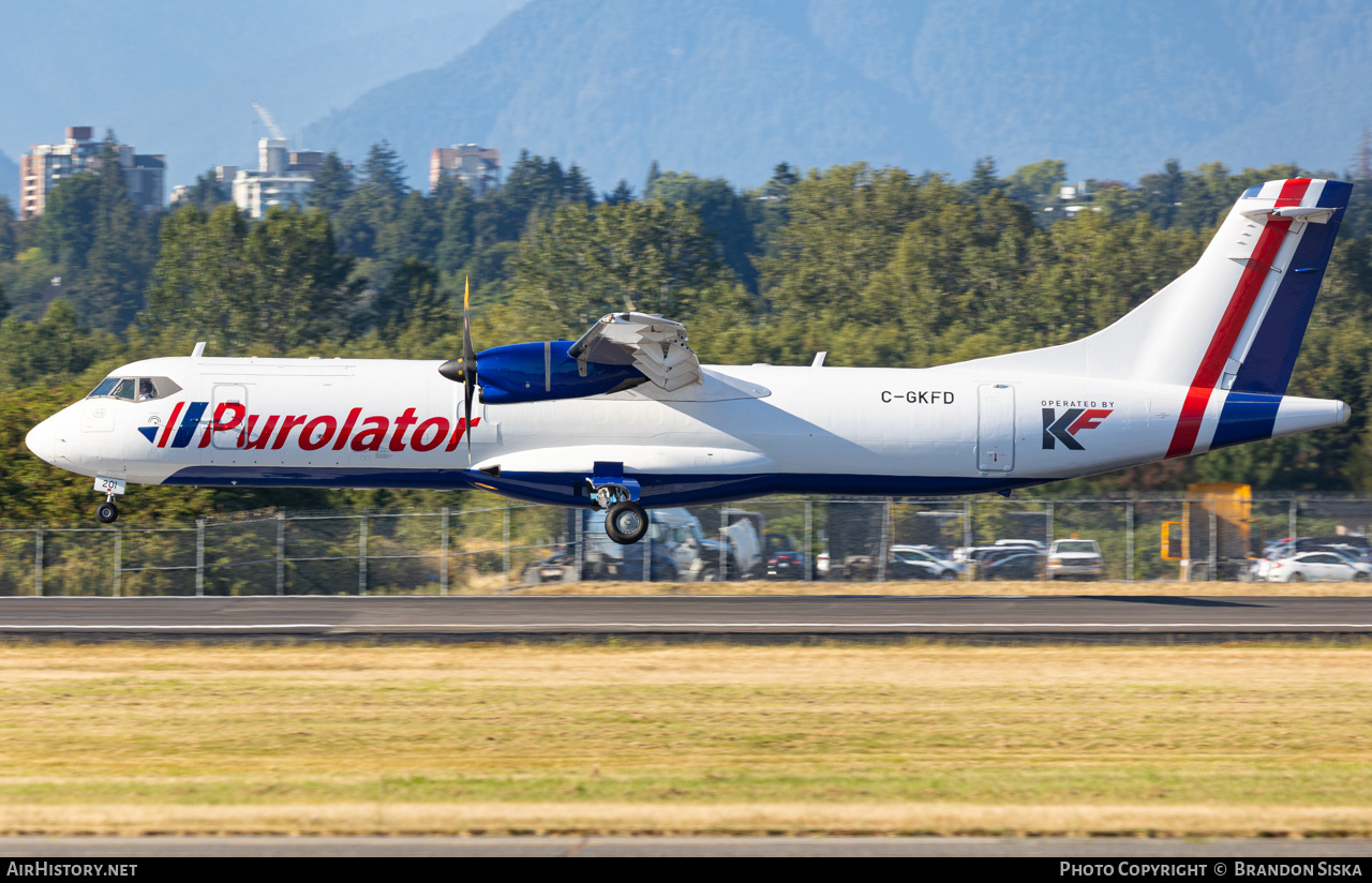 Aircraft Photo of C-GKFD | ATR ATR-72-500/F (ATR-72-212A) | Purolator Courier | AirHistory.net #830351