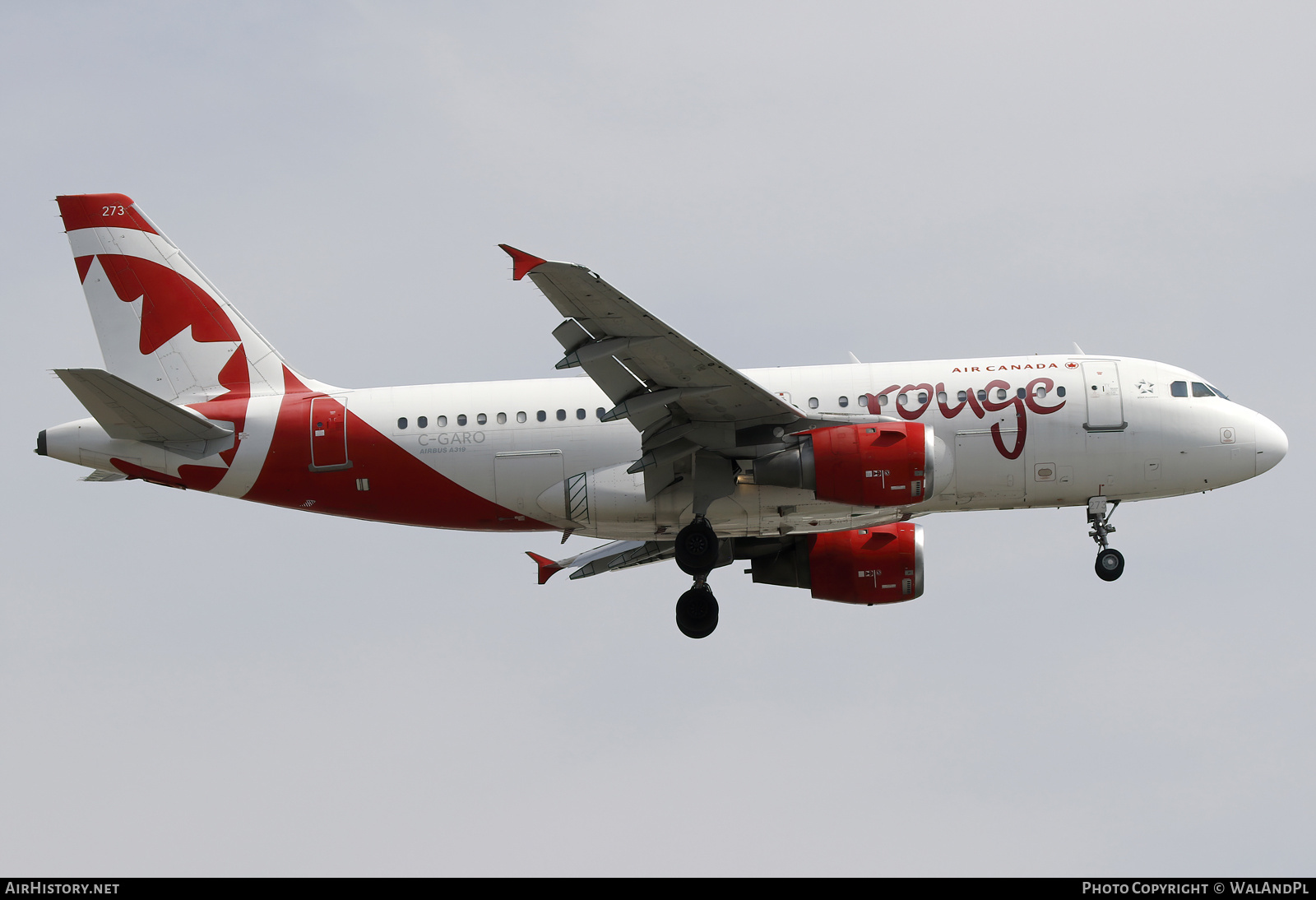 Aircraft Photo of C-GARO | Airbus A319-114 | Air Canada Rouge | AirHistory.net #830412