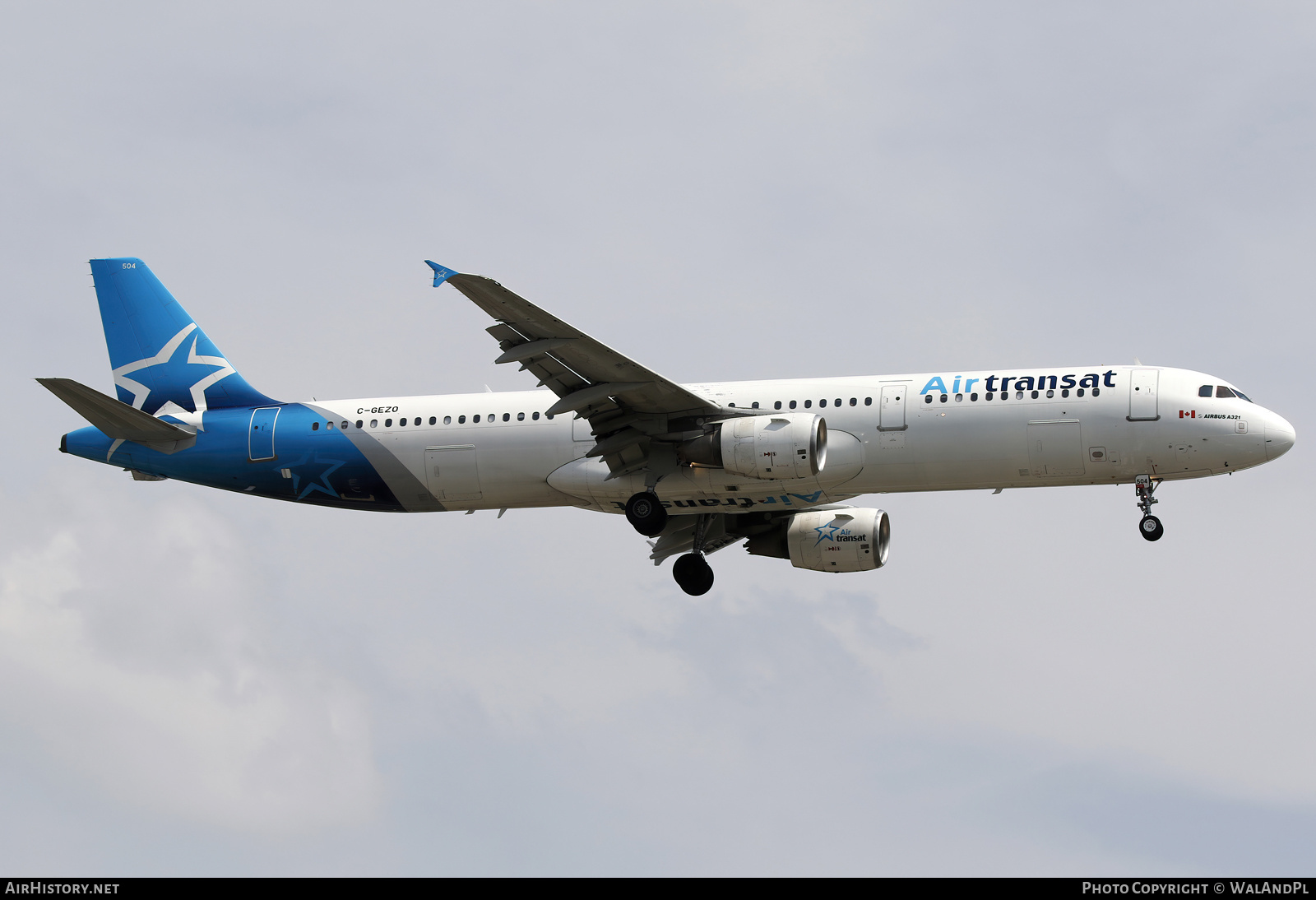 Aircraft Photo of C-GEZO | Airbus A321-211 | Air Transat | AirHistory.net #830414