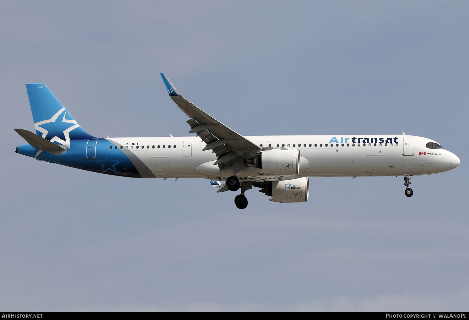 Aircraft Photo of C-GOIX | Airbus A321-271NX | Air Transat | AirHistory.net #830418