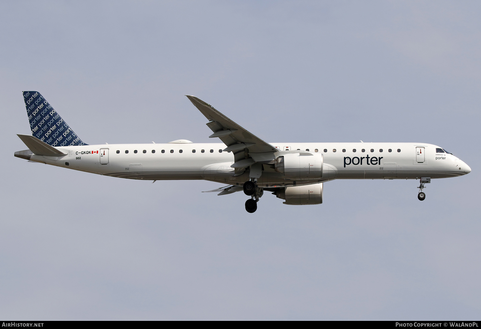 Aircraft Photo of C-GKQK | Embraer 195-E2 (ERJ-190-400) | Porter Airlines | AirHistory.net #830432