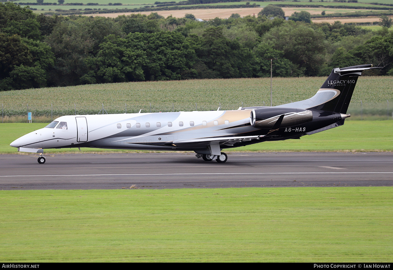 Aircraft Photo of A6-HAS | Embraer Legacy 650 (EMB-135BJ) | AirHistory.net #830470