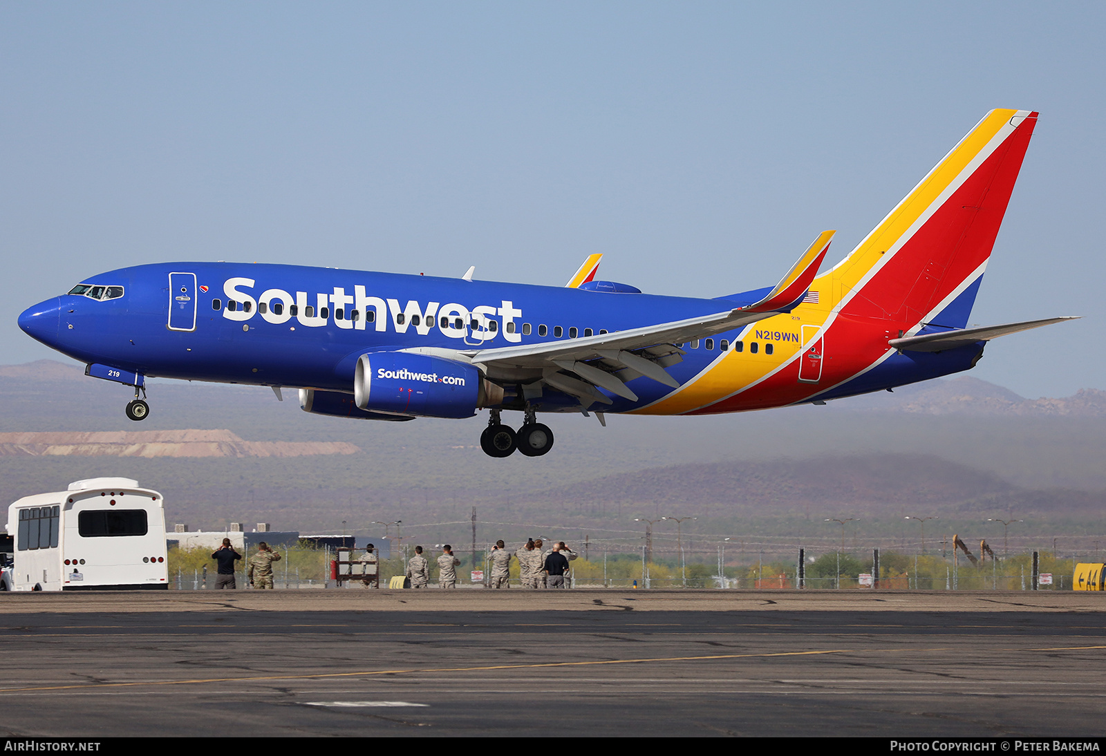 Aircraft Photo of N219WN | Boeing 737-7H4 | Southwest Airlines | AirHistory.net #830473