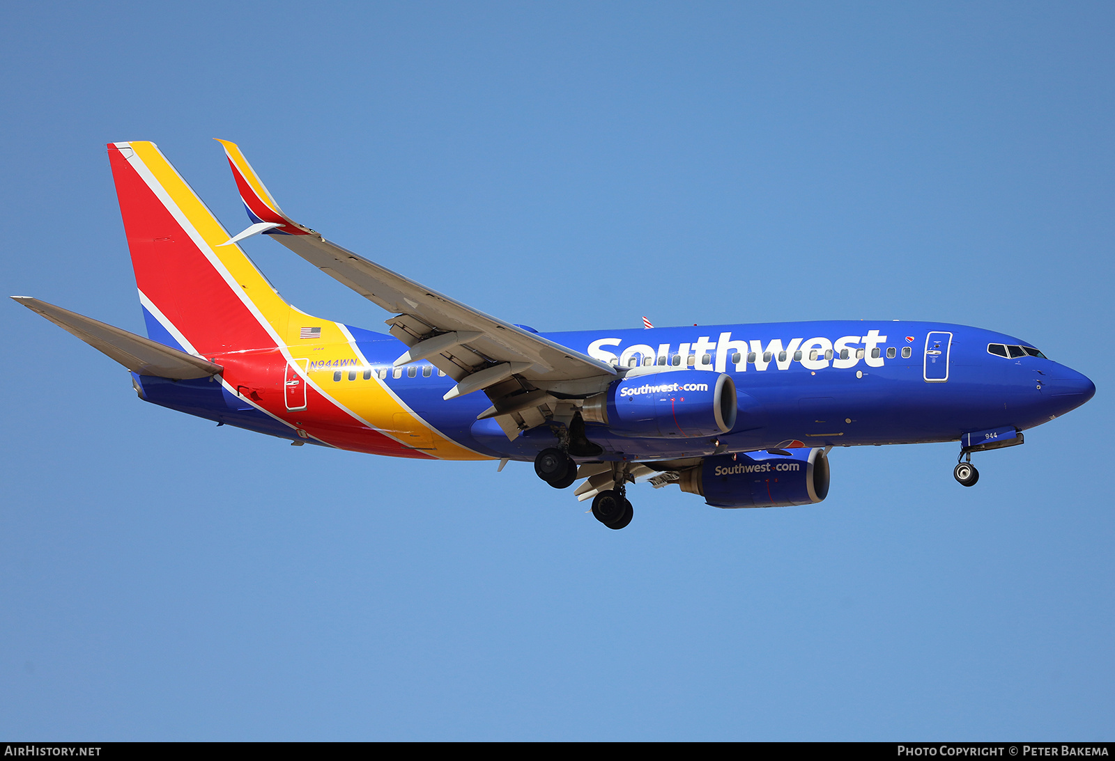 Aircraft Photo of N944WN | Boeing 737-7H4 | Southwest Airlines | AirHistory.net #830498