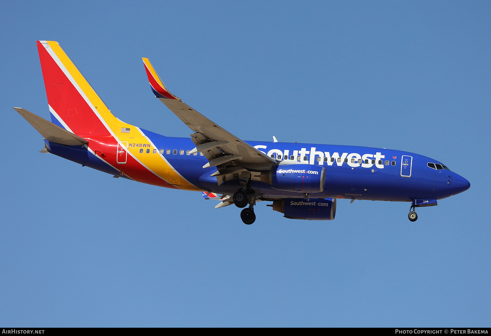 Aircraft Photo of N248WN | Boeing 737-7H4 | Southwest Airlines | AirHistory.net #830511
