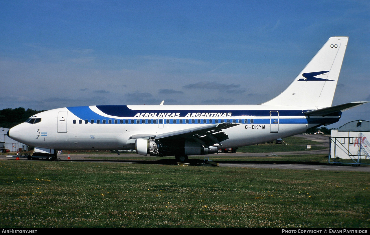 Aircraft Photo of G-BKYM | Boeing 737-236/Adv | Aerolíneas Argentinas | AirHistory.net #830556