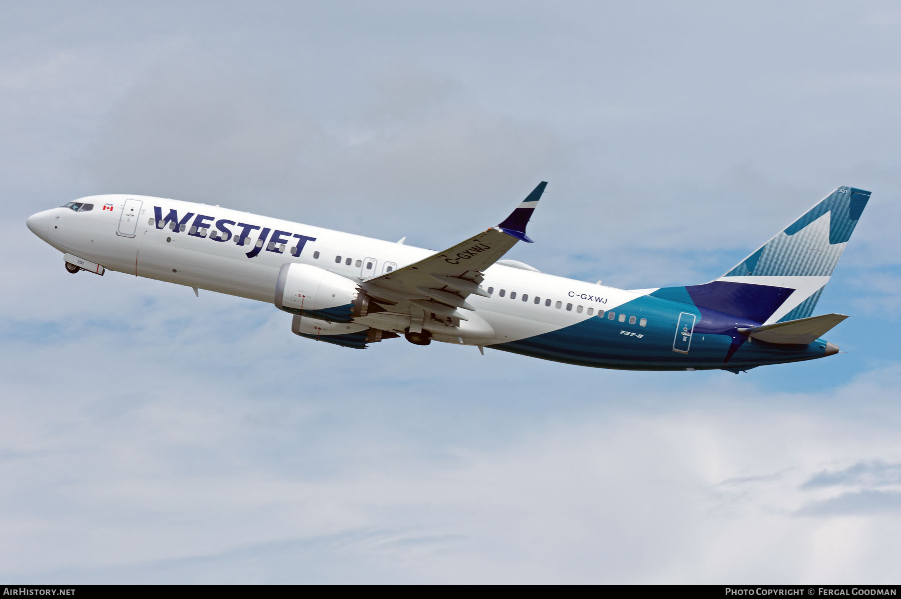 Aircraft Photo of C-GXWJ | Boeing 737-8 Max 8 | WestJet | AirHistory.net #830570