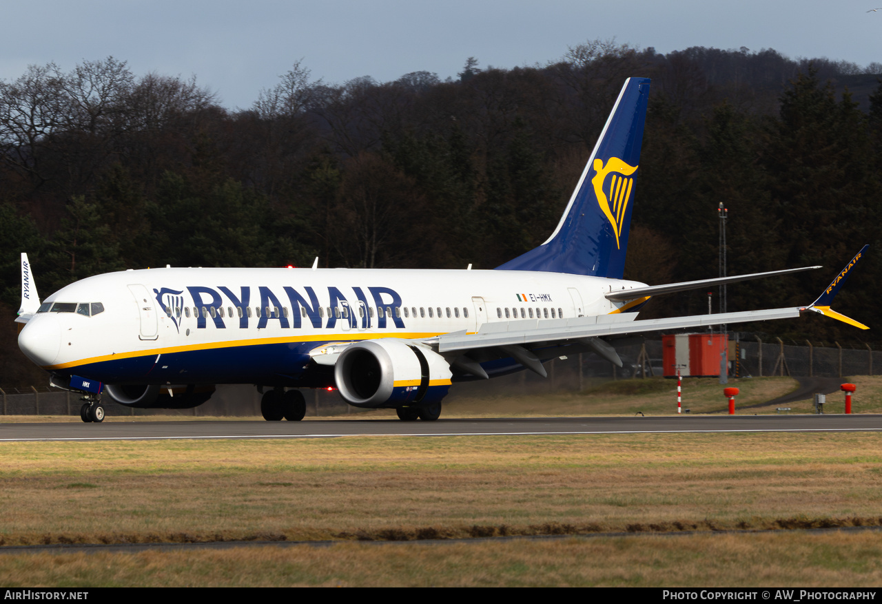 Aircraft Photo of EI-HMX | Boeing 737-8200 Max 200 | Ryanair | AirHistory.net #830592