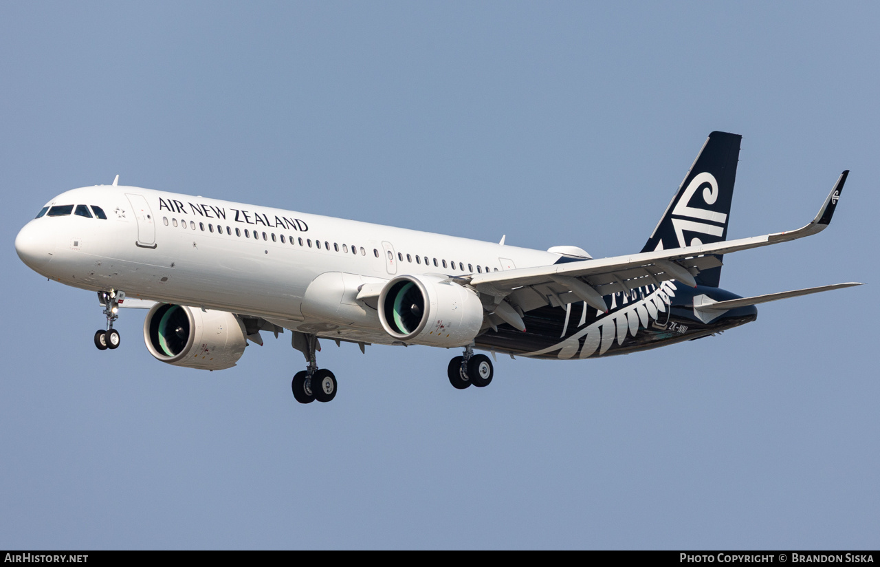 Aircraft Photo of ZK-NNI | Airbus A321-271NX | Air New Zealand | AirHistory.net #830596