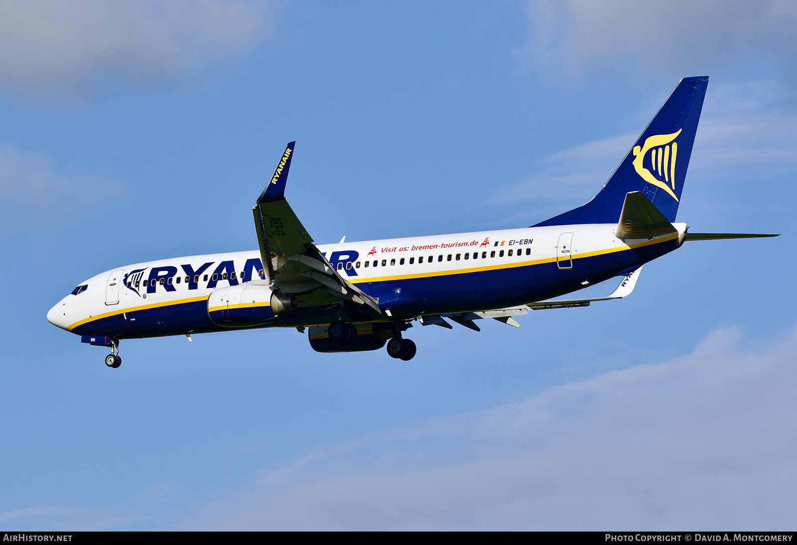 Aircraft Photo of EI-EBN | Boeing 737-8AS | Ryanair | AirHistory.net #830604