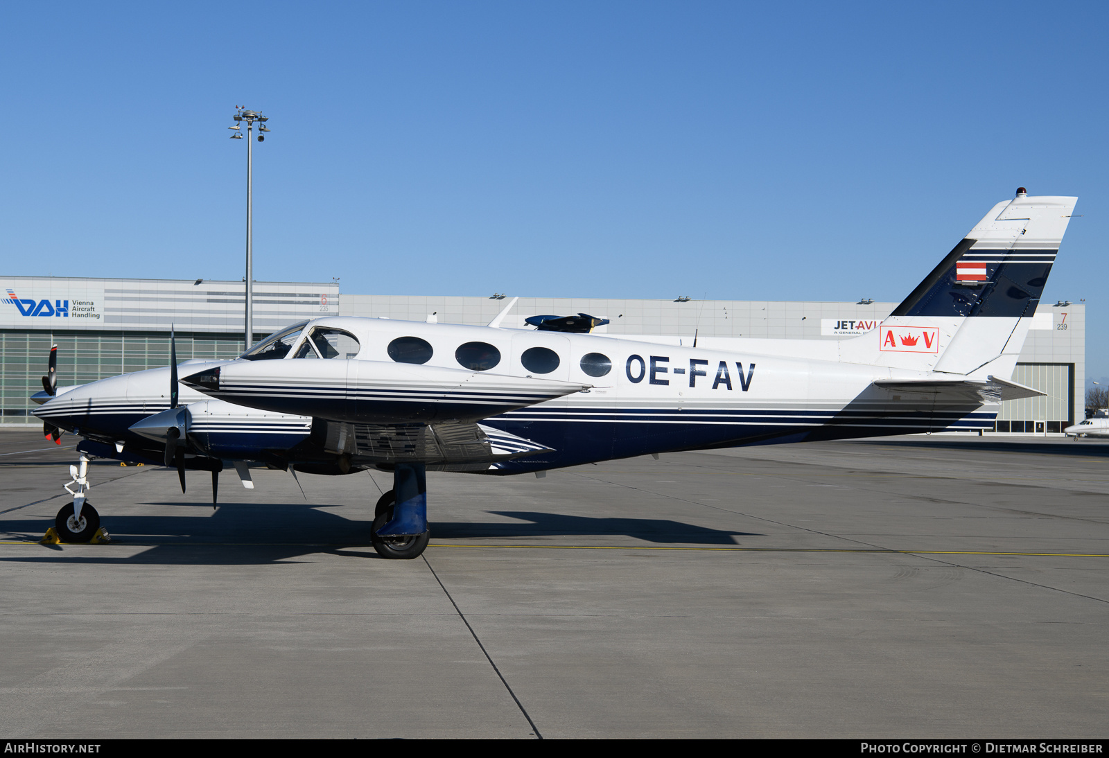 Aircraft Photo of OE-FAV | Cessna 340A | AV-Line | AirHistory.net #830639