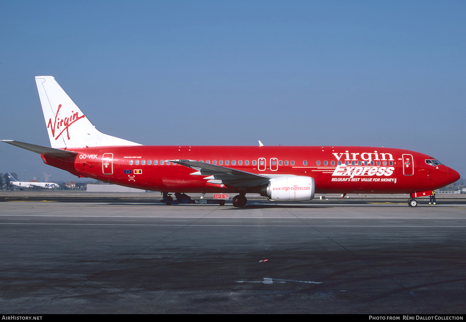 Aircraft Photo of OO-VEK | Boeing 737-405 | Virgin Express | AirHistory.net #830684