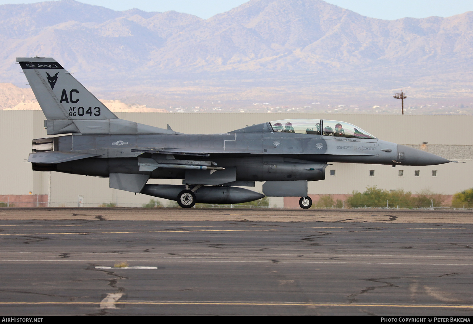 Aircraft Photo of 86-0043 / AF86-043 | General Dynamics F-16D Fighting Falcon | USA - Air Force | AirHistory.net #830747