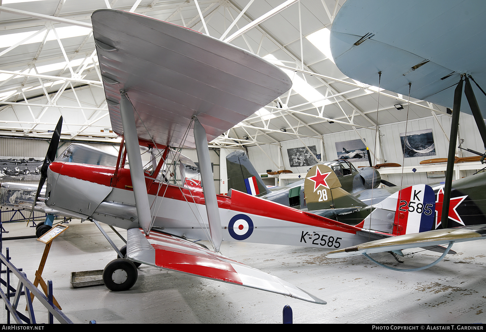 Aircraft Photo of G-ANKT / K-2585 | De Havilland D.H. 82A Tiger Moth | UK - Air Force | AirHistory.net #830783