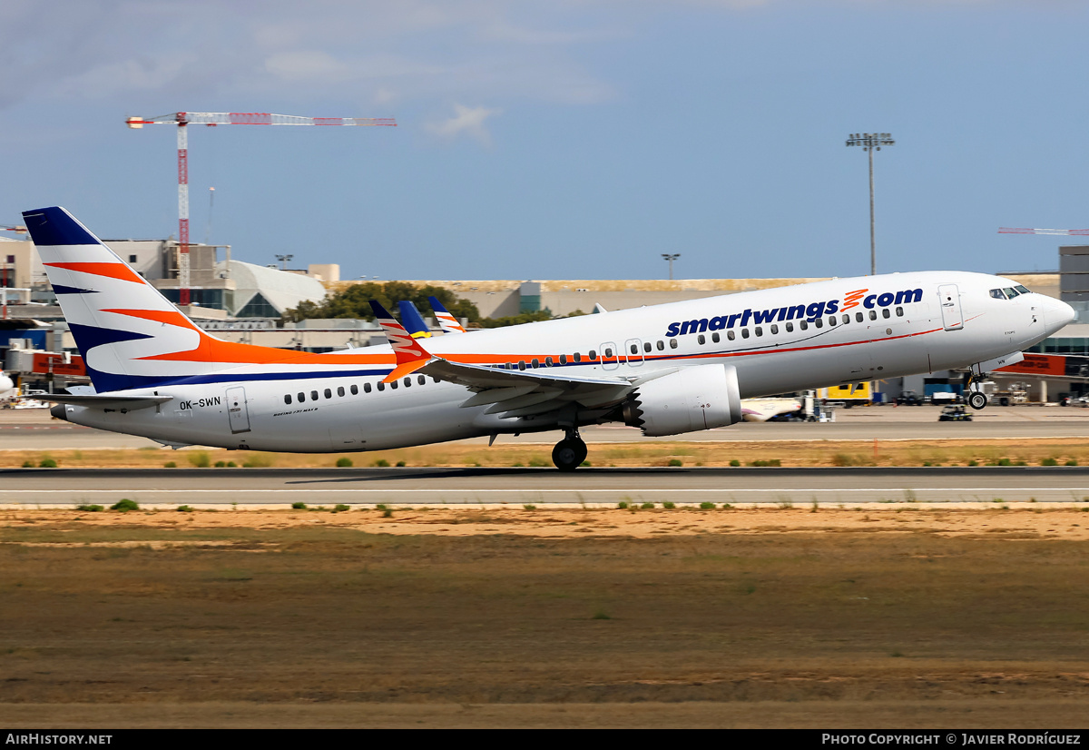 Aircraft Photo of OK-SWN | Boeing 737-8 Max 8 | Smartwings | AirHistory.net #830836