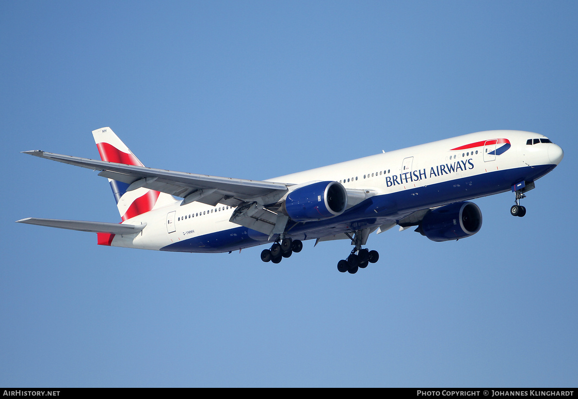 Aircraft Photo of G-YMMH | Boeing 777-236/ER | British Airways | AirHistory.net #830868