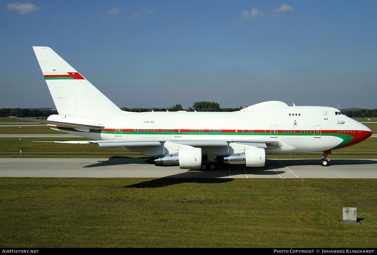 Aircraft Photo of A4O-SO | Boeing 747SP-27 | Oman Royal Flight | AirHistory.net #830872
