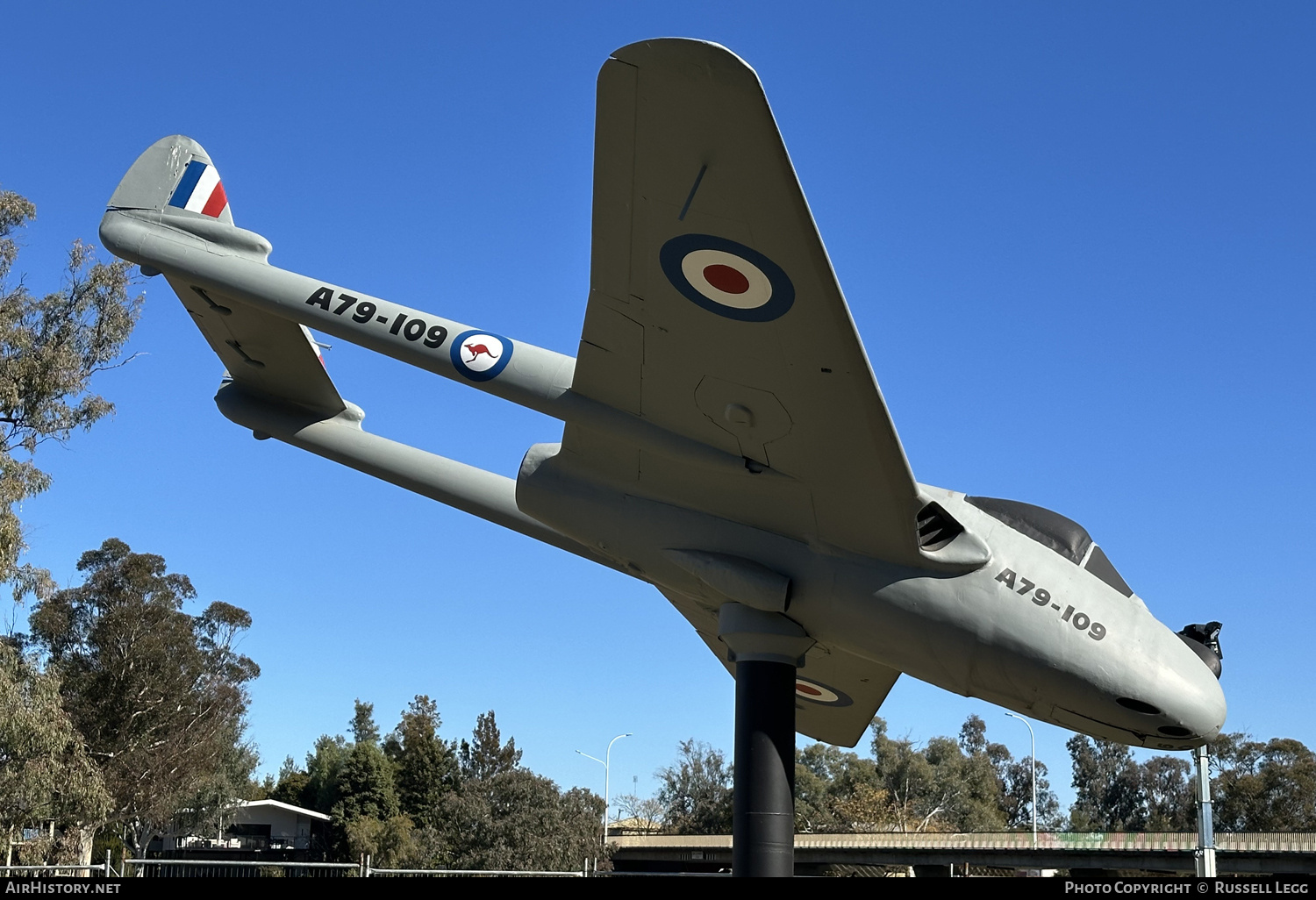 Aircraft Photo of A79-109 | De Havilland D.H. 100 Vampire F30 | Australia - Air Force | AirHistory.net #830936