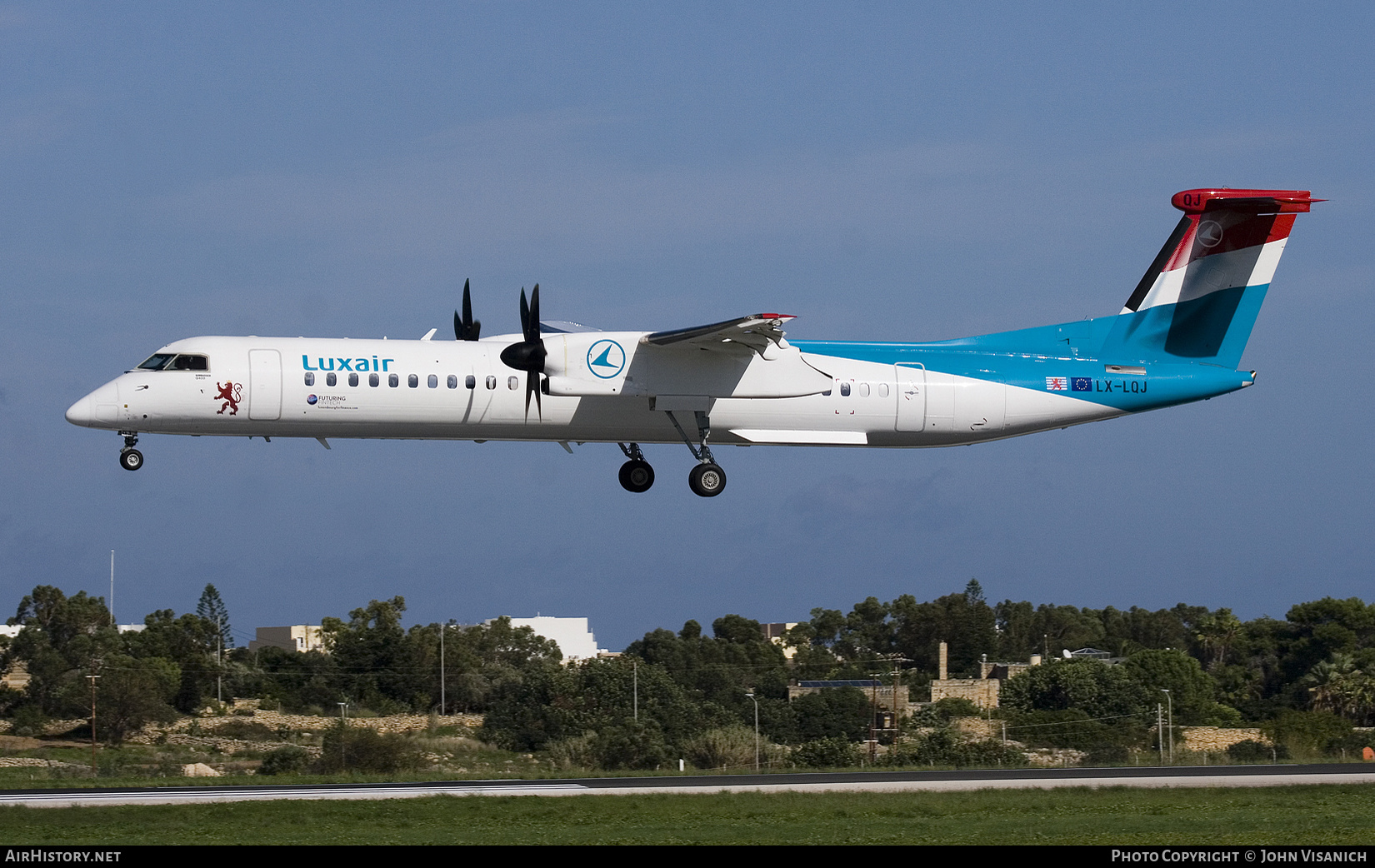 Aircraft Photo of LX-LQJ | Bombardier DHC-8-402 Dash 8 | Luxair | AirHistory.net #830939