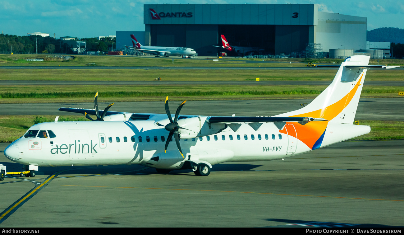 Aircraft Photo of VH-FVY | ATR ATR-72-500 (ATR-72-212A) | Aerlink | AirHistory.net #830970