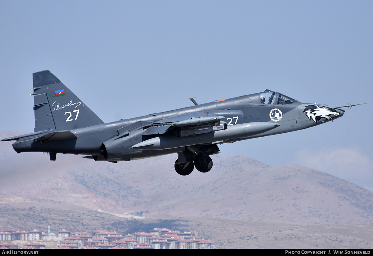 Aircraft Photo of 27 | Sukhoi Su-25ML | Azerbaijan - Air Force | AirHistory.net #830994