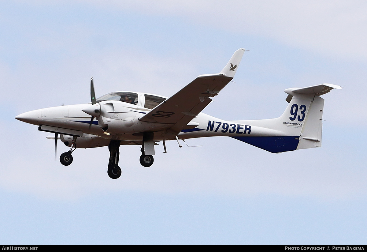 Aircraft Photo of N793ER | Diamond DA42 NG Twin Star | Embry-Riddle Aeronautical University | AirHistory.net #831039